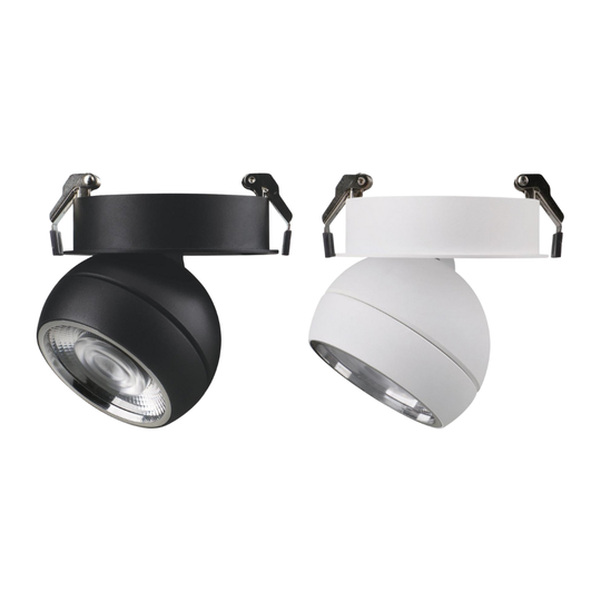 Domus MOON-REC-FLOOD - 6/9W LED Power Tri-Colour Switchable Dimmable Semi-Recessed Downlight