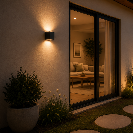 Domus MOJO-20 - 2x10W LED Modern Exterior Up/Down Wall Light IP65