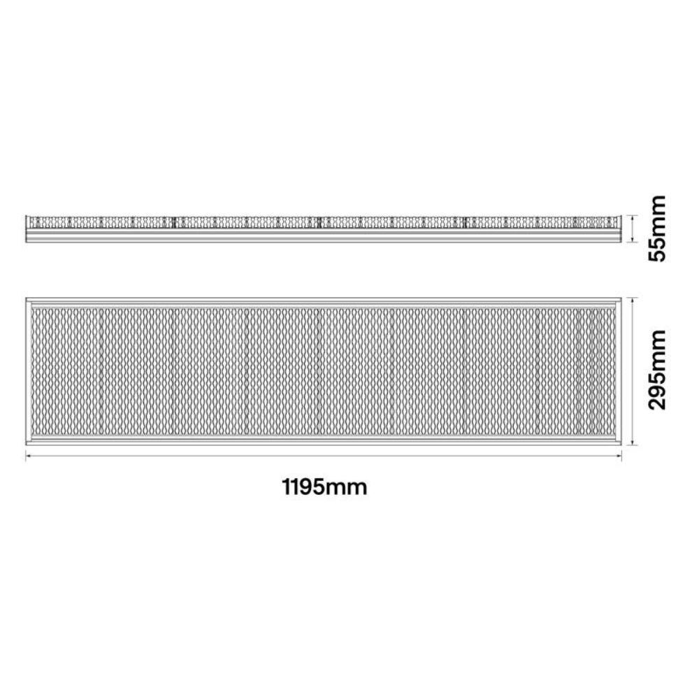 CoLab PHASE-1230 - 27W LED Single Colour 1200x300mm Indirect Panel Troffer Light 5000K