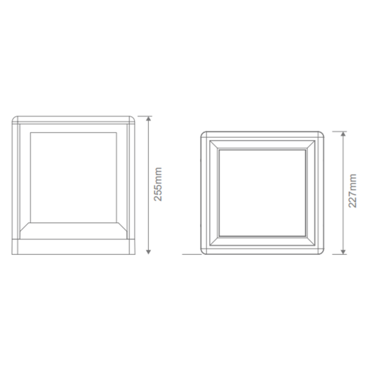 Domus PILLA-CUBE - Exterior Pillar Mount Light IP65