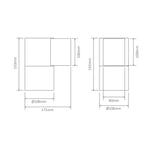 Domus PIPER-1 - Large Round Down Only Exterior LED Wall Light IP65 Dark Grey (No Lamp)