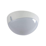 Domus POLYDOME-250 - 250mm Round Polycarbonate Exterior Ceiling Light - White