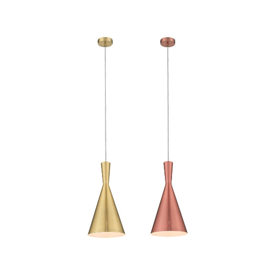 Domus RUBY-185 - Small 180mm 1 Light Metal Pendant