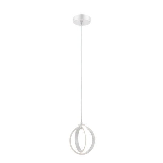 Domus SPIN-PDT - 12W LED Tri-Colour Dimmable Spherical Ring Metal Pendant