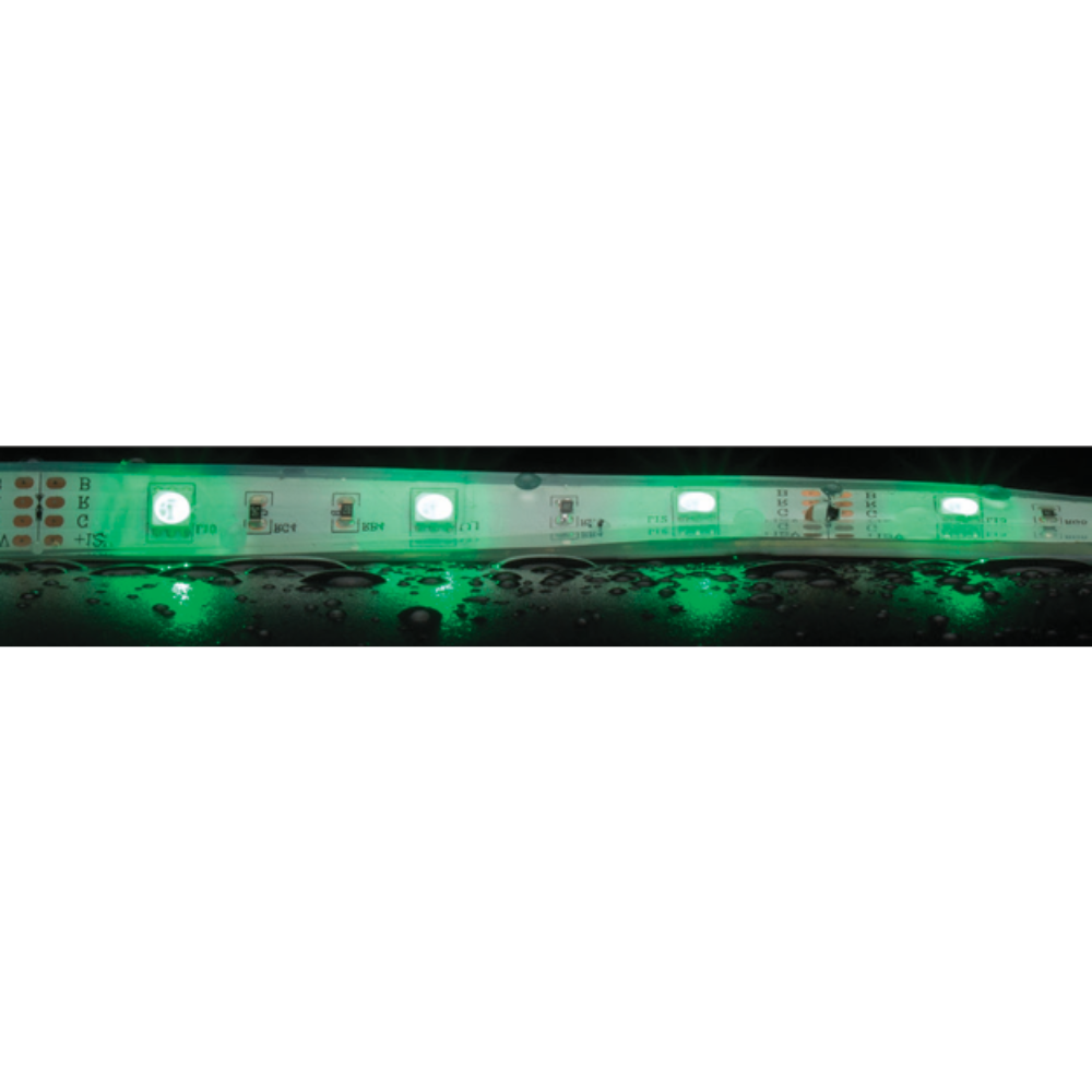 Domus STRIP-30-RGB-WP - 7.2W LED 30LED P/M Weatherproof Striplight 5m Roll Pack 12V IP66 - DRIVER REQUIRED + RGB COLOUR CONTROLLER