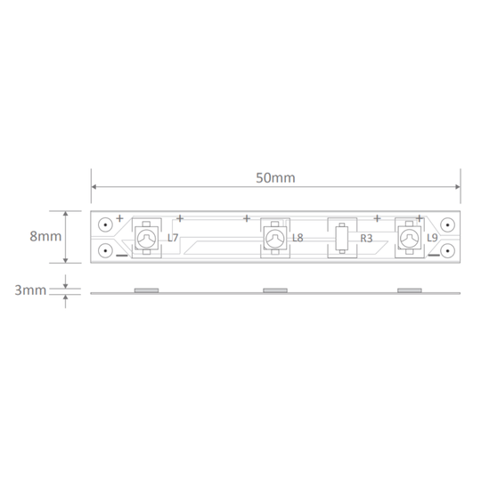 Domus STRIP-60-5M - 4.8W LED 60LED P/M Striplight 5m Roll Pack 12V IP20 - DRIVER REQUIRED - 6500K