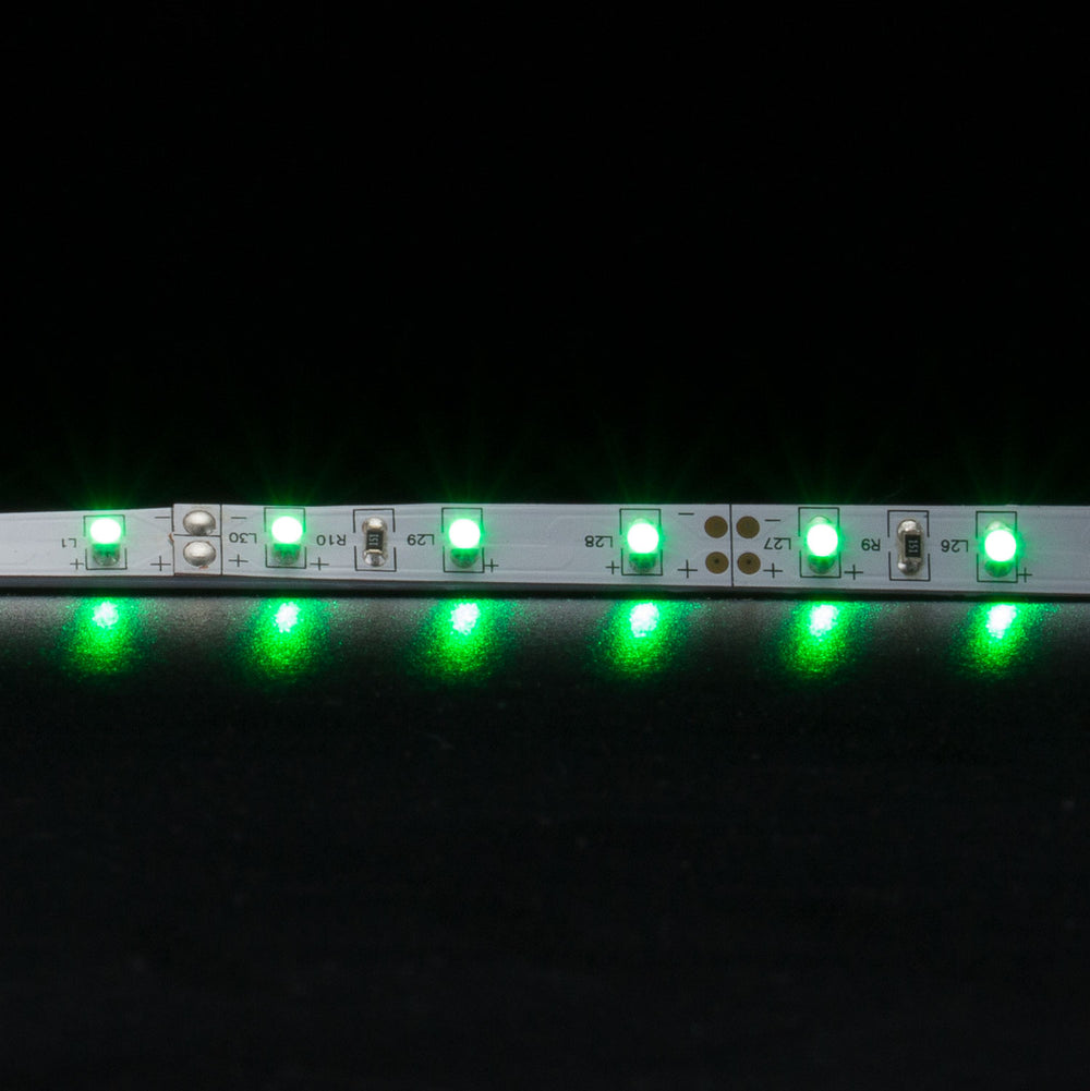 Domus STRIP-60-5M - 4.8W Indoor Flexible LED 60LED P/M Striplight 5m Roll Pack 12V IP20 - DRIVER REQUIRED - GREEN