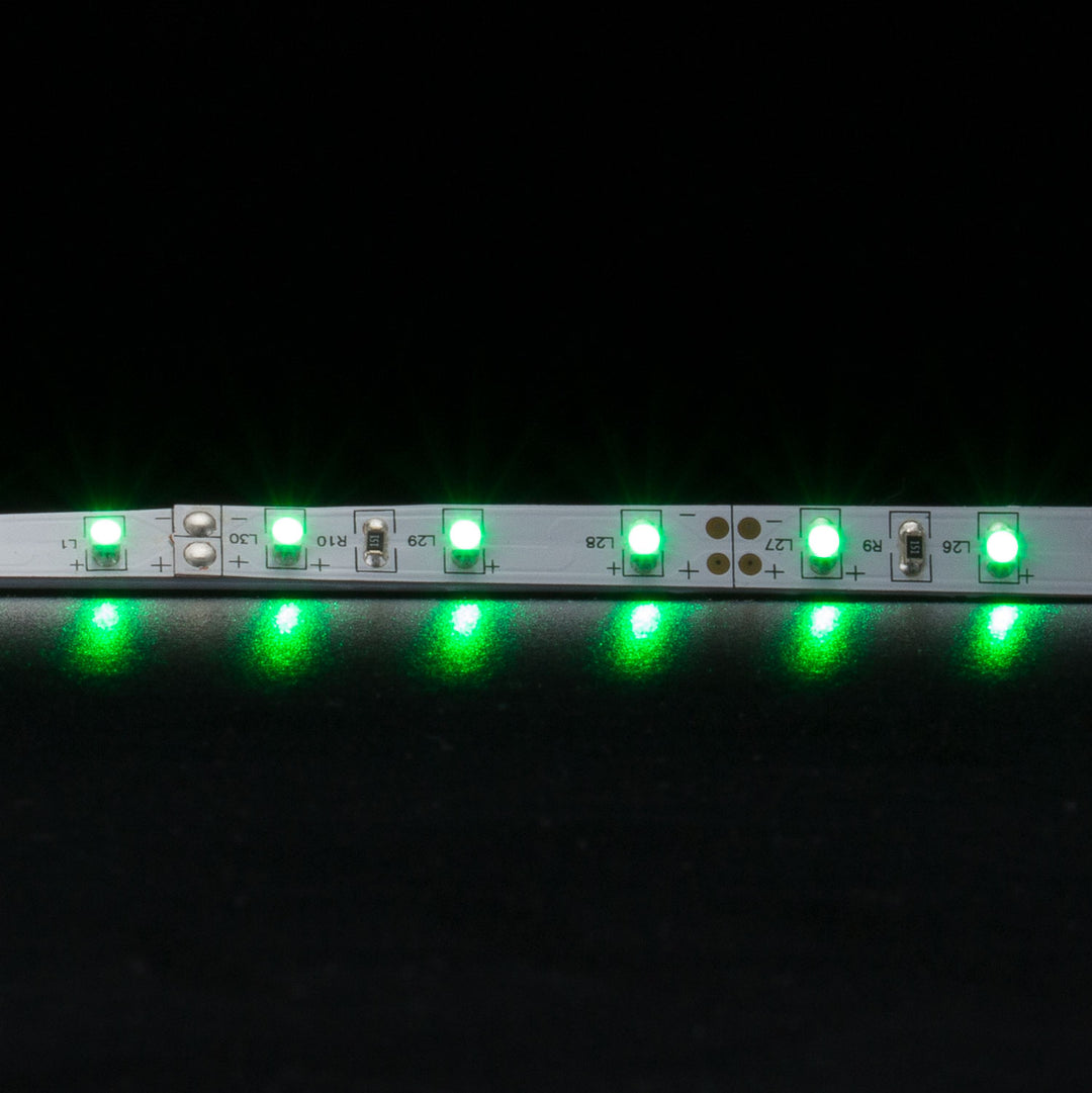 Domus STRIP-60-5M - 4.8W Indoor Flexible LED 60LED P/M Striplight 5m Roll Pack 12V IP20 - DRIVER REQUIRED - GREEN