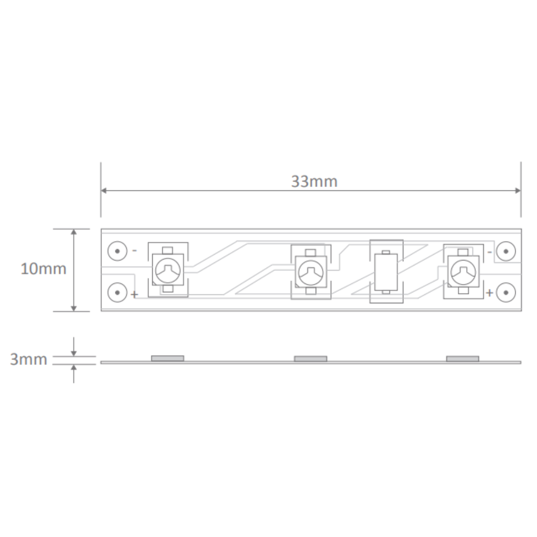 Domus STRIP-90-5M - 7.2W LED 90LED P/M Striplight 5M Roll Pack 12V IP20 - DRIVER REQUIRED - 6500K