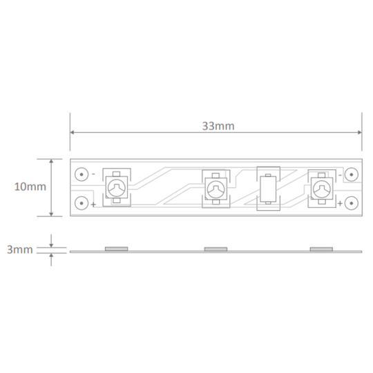 Domus STRIP-90-5M - 7.2W LED 90LED P/M Striplight 5M Roll Pack 12V IP20 - DRIVER REQUIRED - 6500K