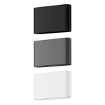 Domus SIERRA-12-RND - 2x6W LED Modern Exterior Adjustable Lens Cover Up/Down Wall Light IP65