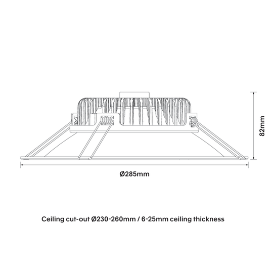 CoLab TWIST-LC-15W - 15W LED Tri-Colour Dimmable Large Fixed Deepset Downlight IP44