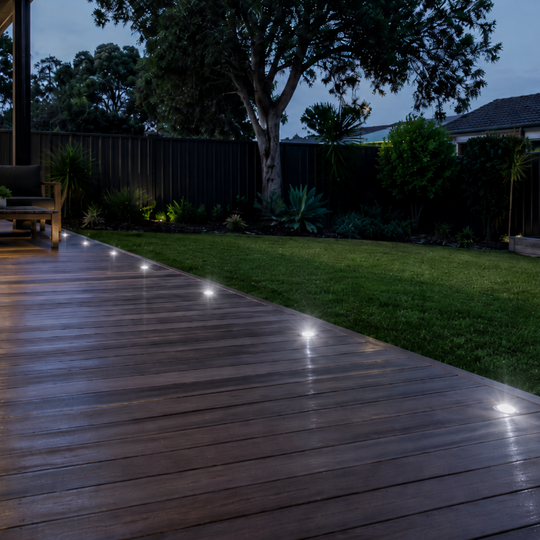 Domus VIVID-5PK - Five Pack 5x0.6W LED Deck Light IP67 Plug&