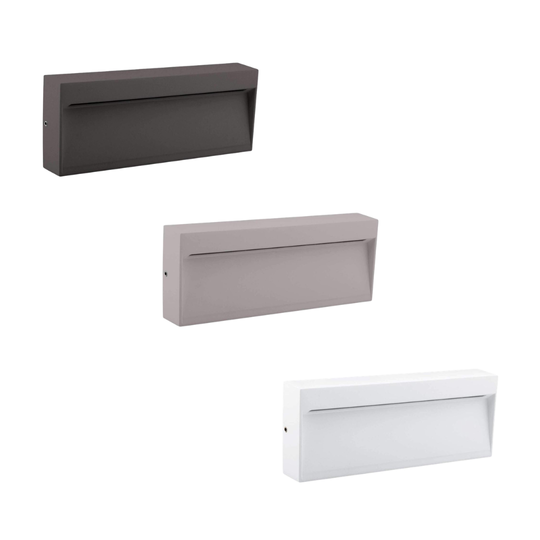 Domus ZEKE-8 - 8W LED Exterior Rectangle Surface Mount Step Light IP65