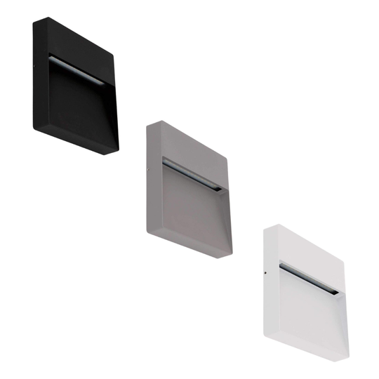 Domus ZEKE-9-SQR - 9W LED Exterior Square Surface Mount Step Light IP65