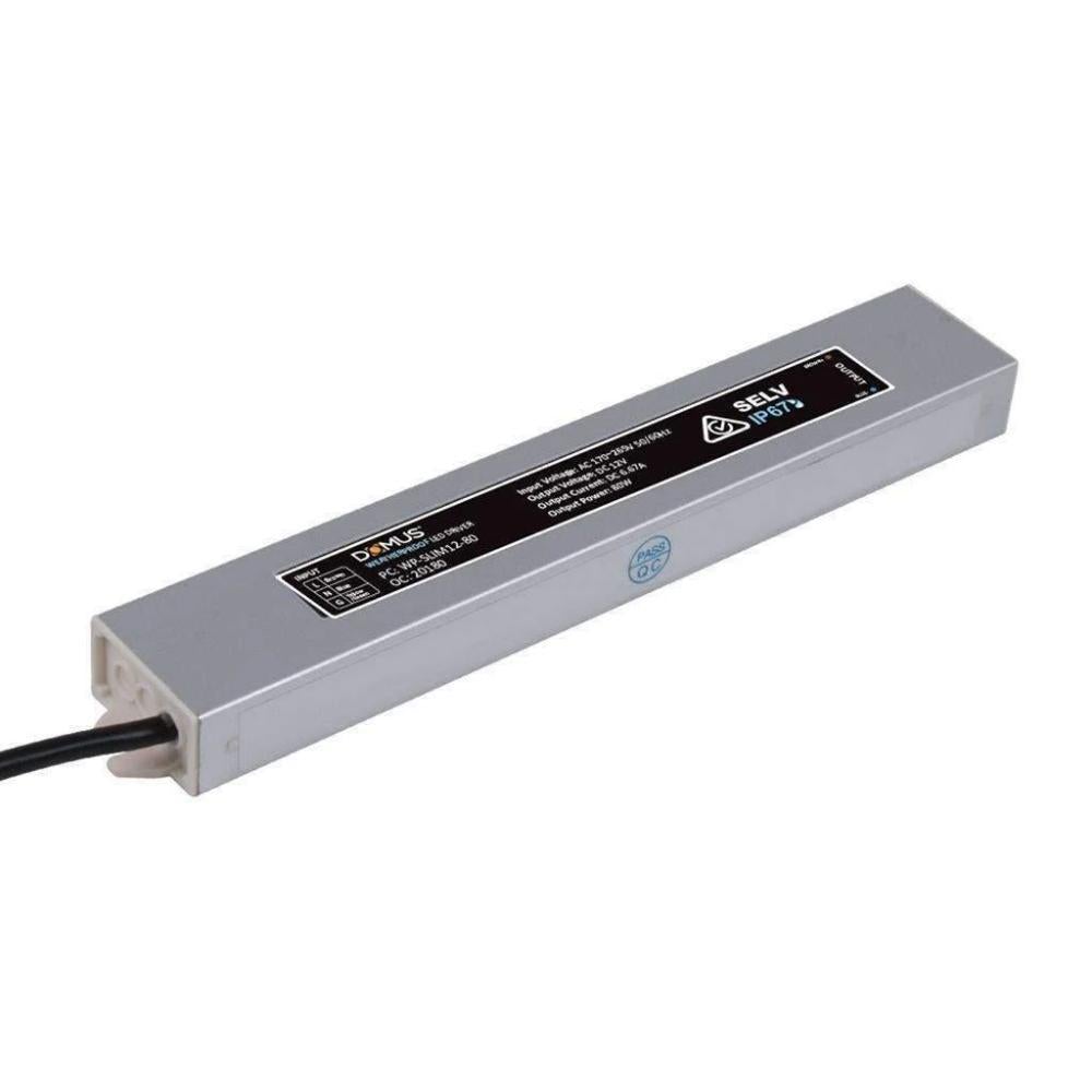 Domus DRIVER-WP12/SLIM - 12V DC Constant Voltage Weatherproof IP66 LED Driver-Domus Lighting-Ozlighting.com.au