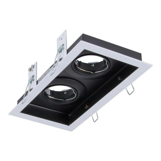 Domus DSL-101/2B 2 Light Slotter Downlight Frame-Domus Lighting-Ozlighting.com.au