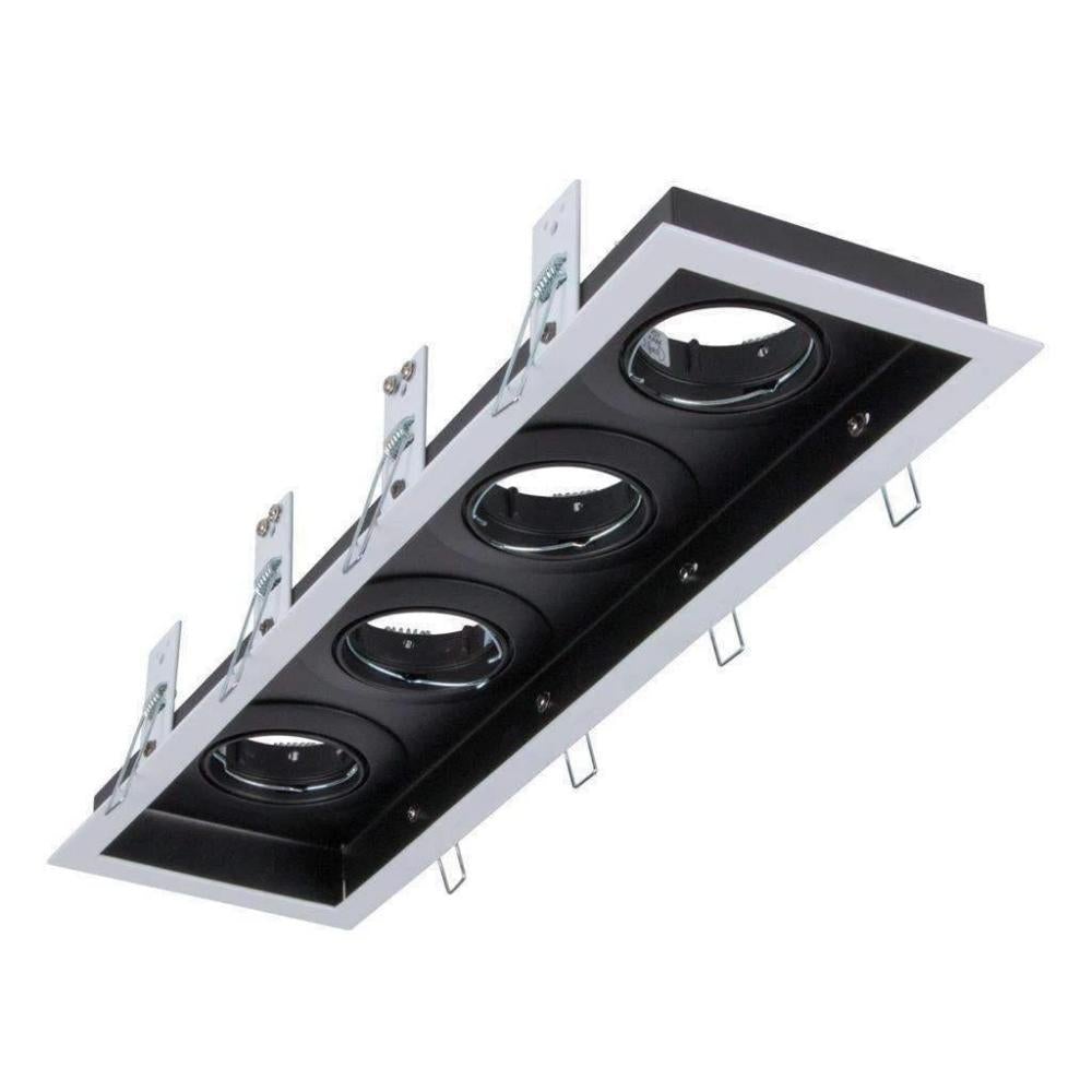 Domus DSL-101/4B 4 Light Slotter Downlight Frame-Domus Lighting-Ozlighting.com.au