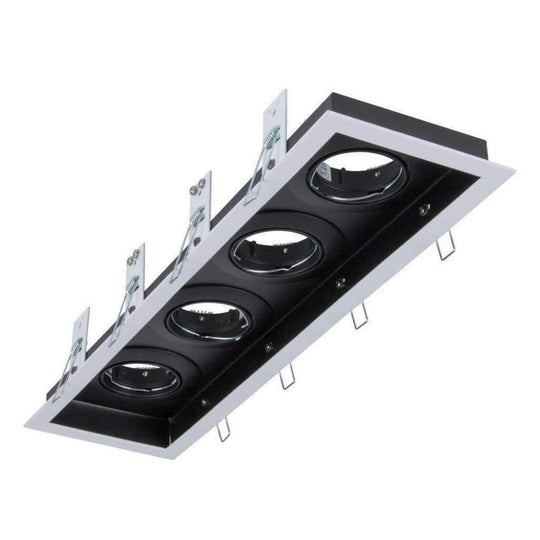 Domus DSL-101/4B 4 Light Slotter Downlight Frame-Domus Lighting-Ozlighting.com.au
