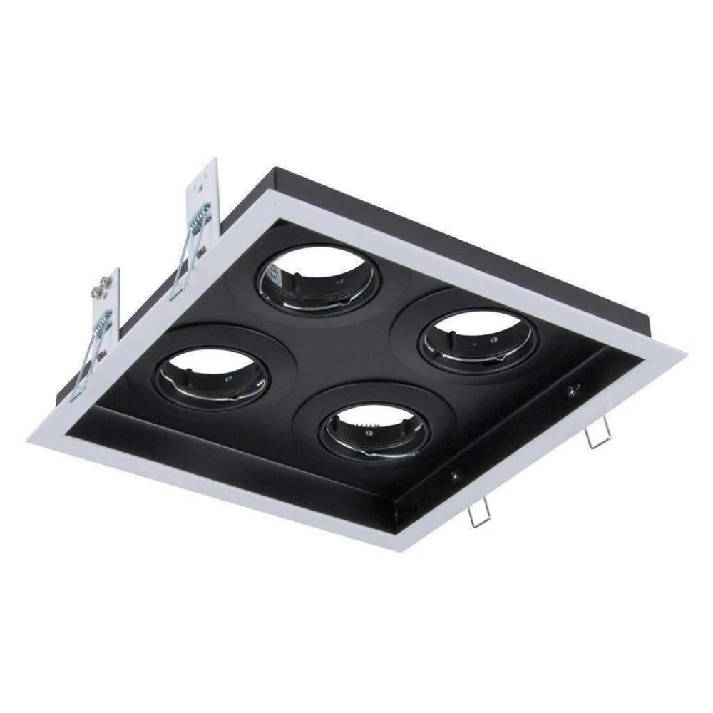 Domus DSL-101/4SQ 4 Light Square Slotter Downlight Frame-Domus Lighting-Ozlighting.com.au