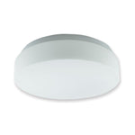 Domus FLAT-40 - 345mm 2xE27 Matt Opal Glass Ceiling Light IP20-Domus Lighting-Ozlighting.com.au