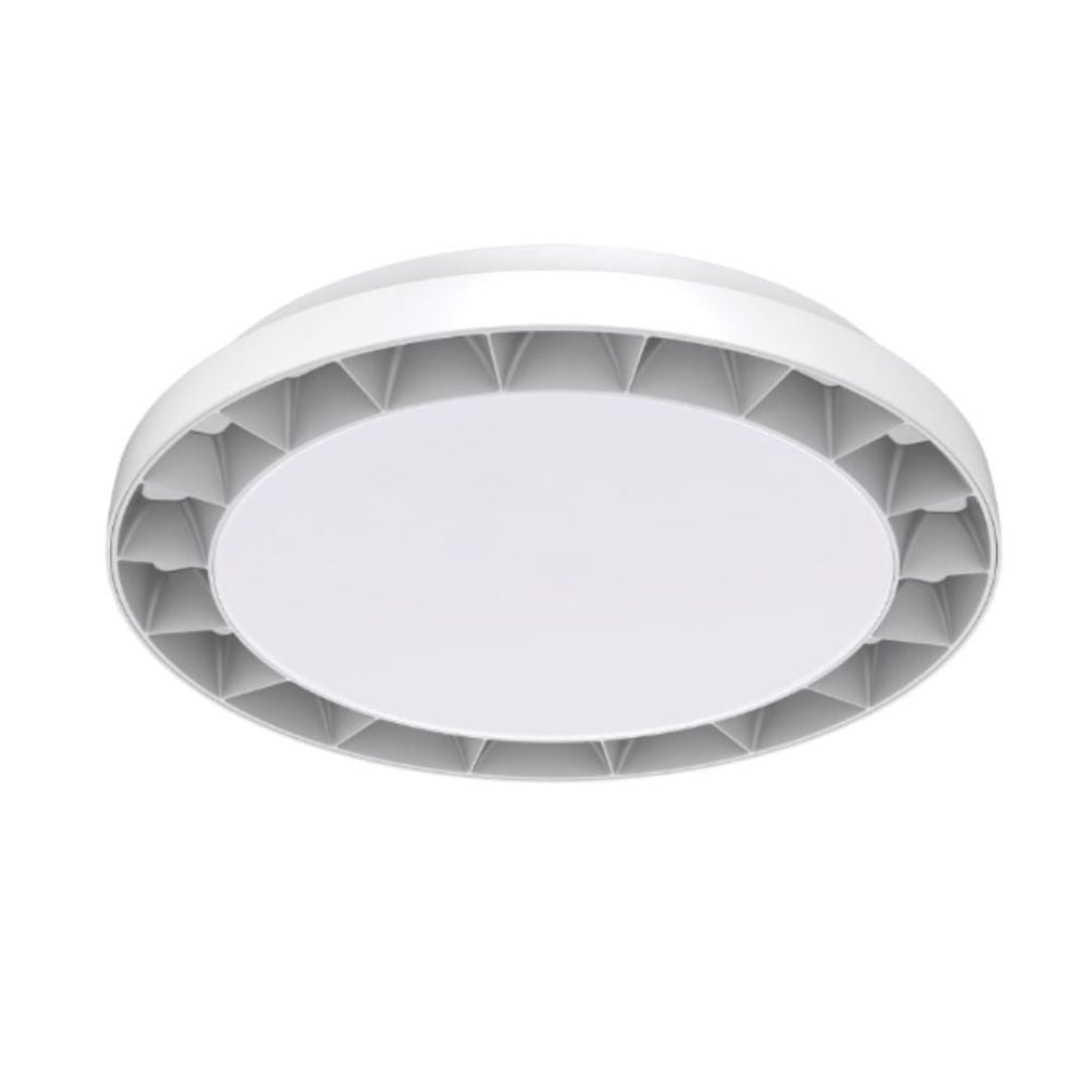 Domus GEAR-350 - 17W/24W LED Tri-Colour Dimmable Oyster Ceiling Light IP54-Domus Lighting