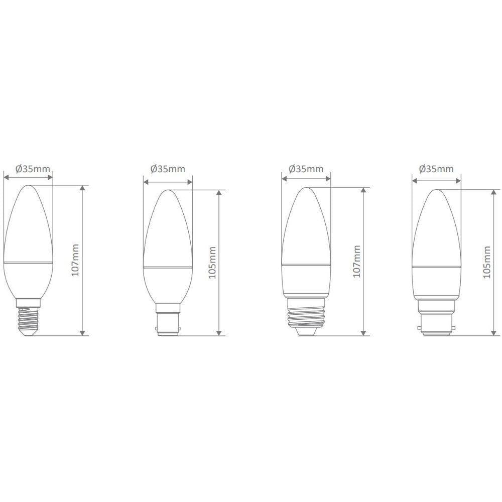 Domus KEY-CANDLE - 6W Frosted Dimmable LED Globe-Domus Lighting-Ozlighting.com.au