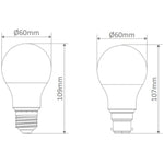 Domus KEY-GLS - 11W LED Dimmable GLS A60 Frosted PC Globe - B22/E27-Domus Lighting-Ozlighting.com.au