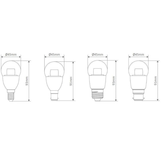 Domus KEY-ROUND - 6W Clear Dimmable LED Globe Base-Domus Lighting-Ozlighting.com.au