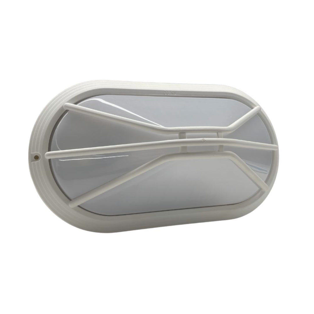Domus POLYRING-SML-GRL - Oval Small Grille Fascia Polycarbonate Wall Light-Domus Lighting