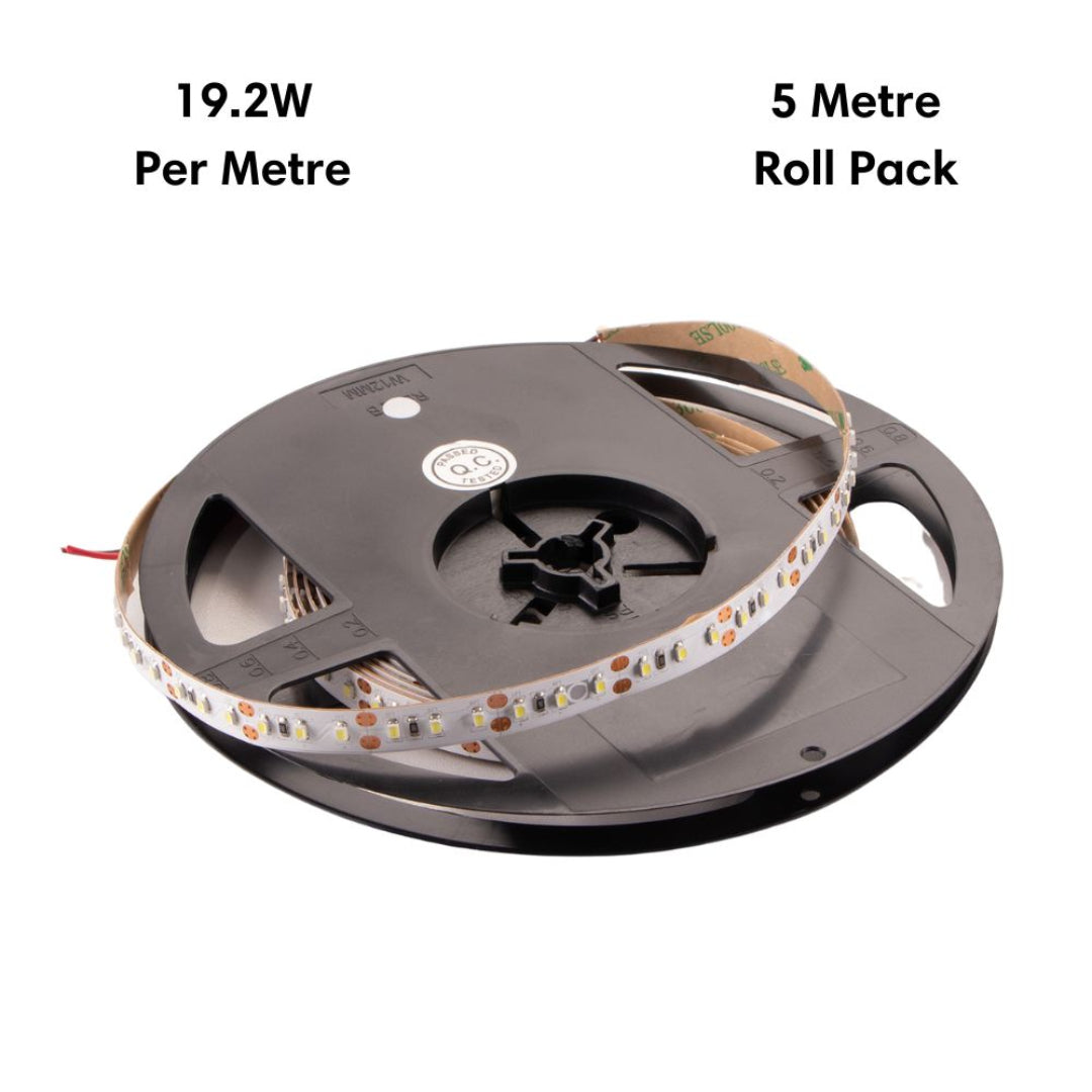 Domus STRIP-120-5M - 19.2W LED 120LED P/M Striplight IP20 12V 5M Roll Pack - DRIVER REQUIRED-Domus Lighting