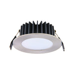 Lummax DL7010 - 10W LED Dimmable Mini Round Flat Face Downlight IP44 Satin Chrome-Lummax-Ozlighting.com.au