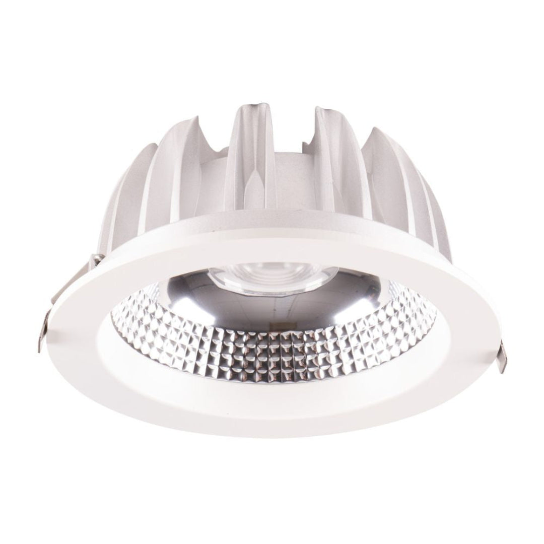 Lummax DL850 - 50W LED Round COB Deep Face Commercial Downlight IP20 White-Lummax