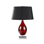 Lummax LM-1001TL-1033 - Red Translucent Glass Table Lamp-Lummax-Ozlighting.com.au