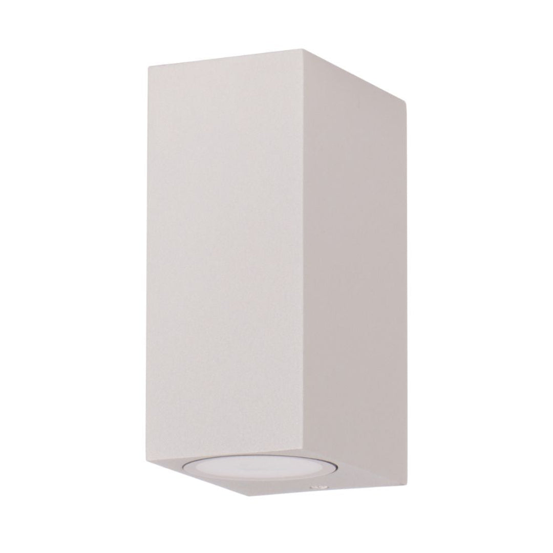 Lummax LM-9474 - 2XGU10 Modern Square Exterior Up/Down Wall Light IP44-Lummax